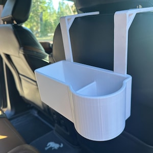 Portavasos y organizador para reposacabezas del asiento trasero del automóvil