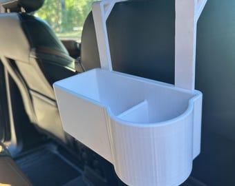 Portavasos y organizador para reposacabezas del asiento trasero del automóvil