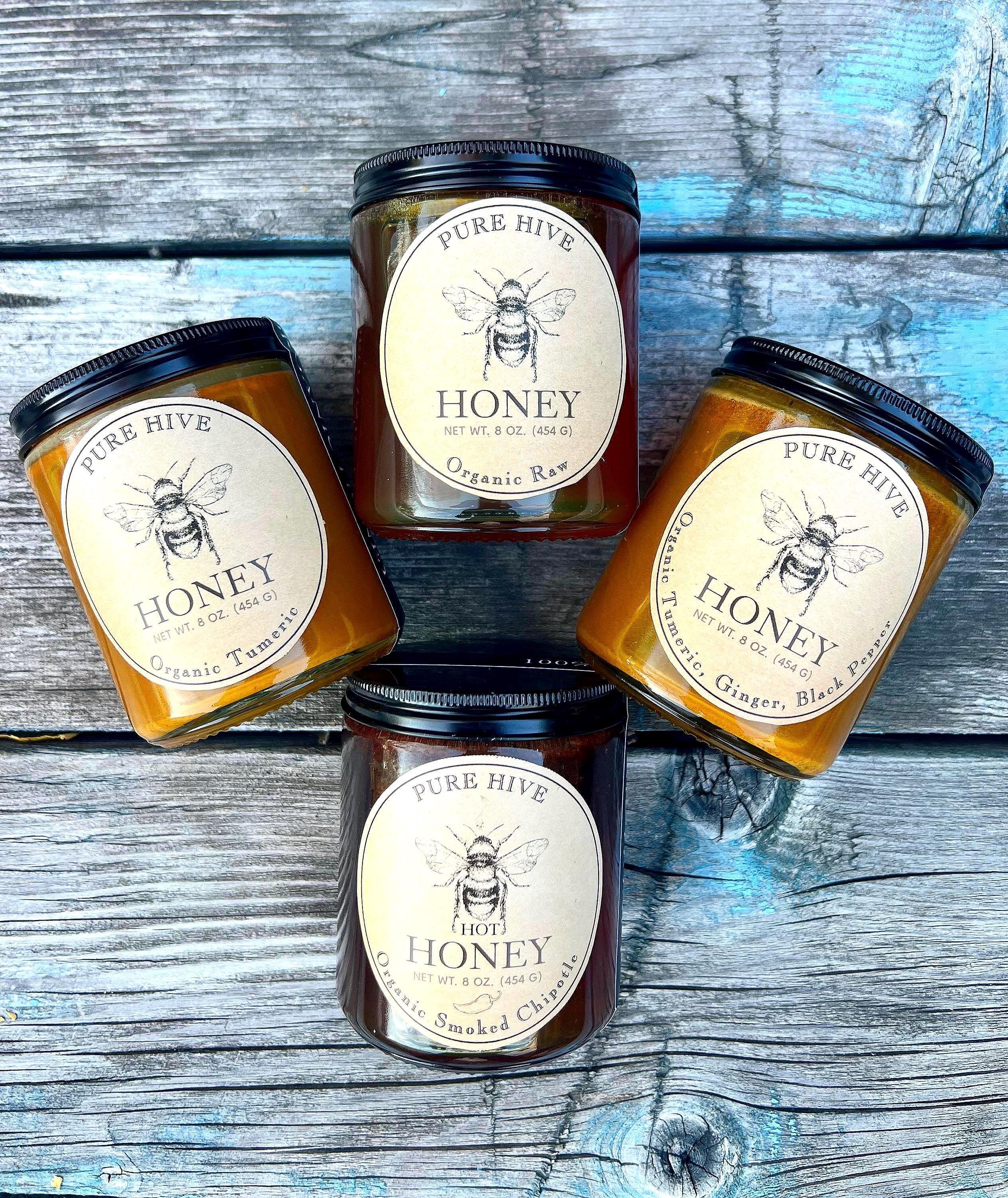 100 % Pure Unfiltered Raw Organic Honey ~Unheated