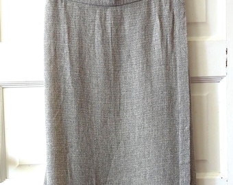 Eileen Fisher Linen Rayon Blend Skirt, New Old Stock, M