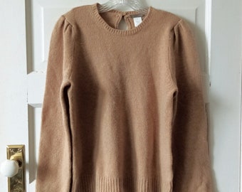 j crew camel sweater