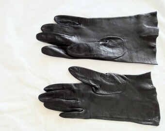 Soft, Unlined Brown Leather Gloves, Women's, XS