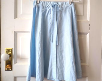 Jupe en coton bleu clair, S - M