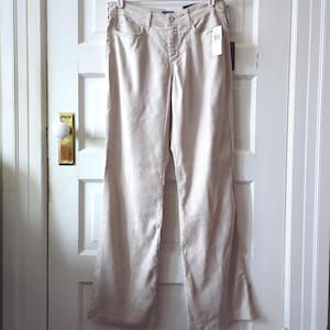 Nordstrom NYDJ Linen Blend Trousers, NOS, NWT, Retail 110 image 1
