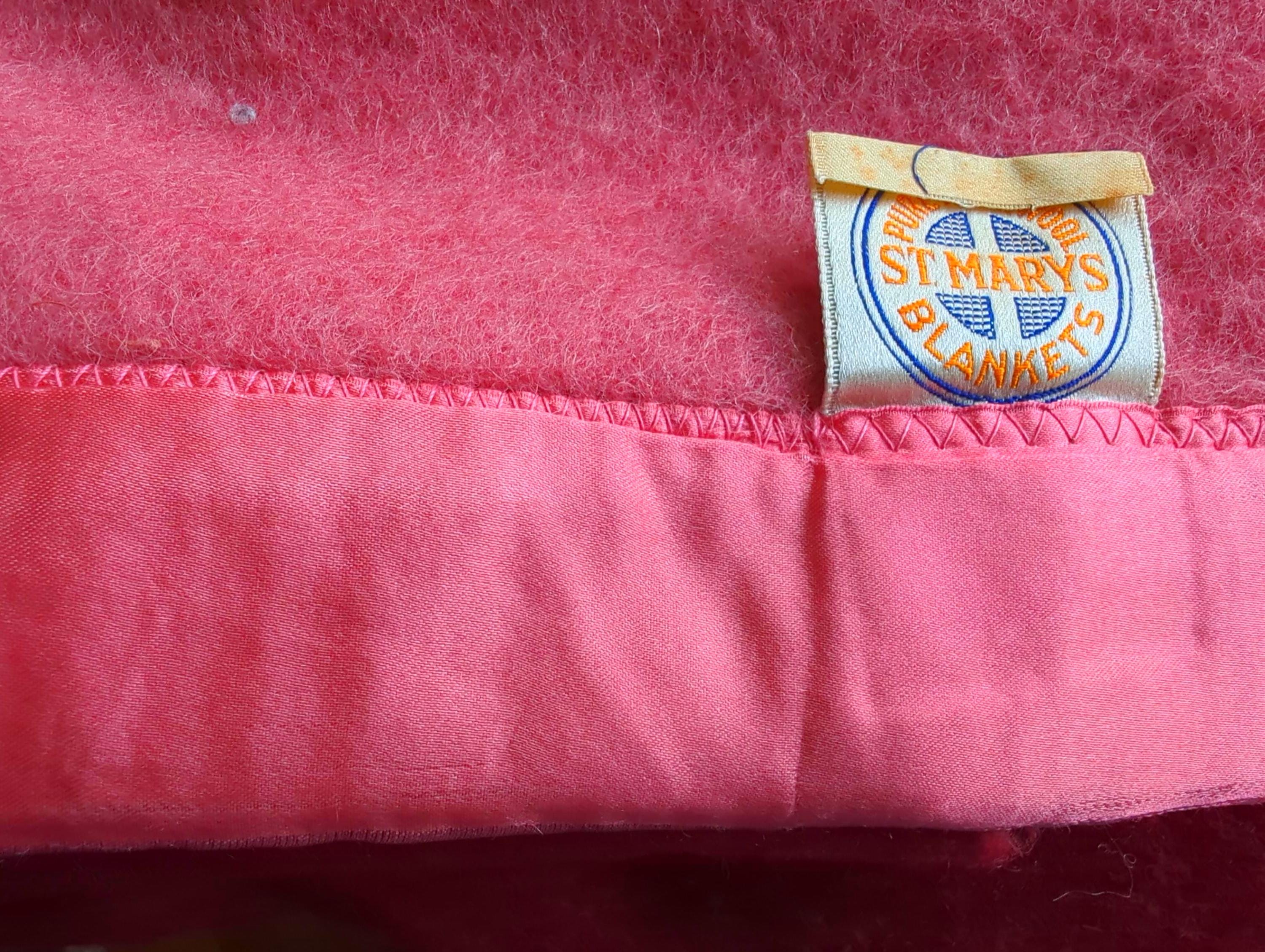 Vintage St Marys Vintage Wool Blanket - Etsy