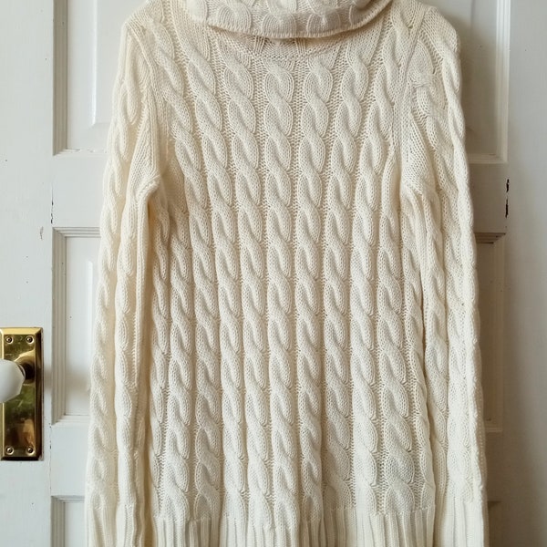 Ivory Cowl Neck Sweater, Banana Republic,M