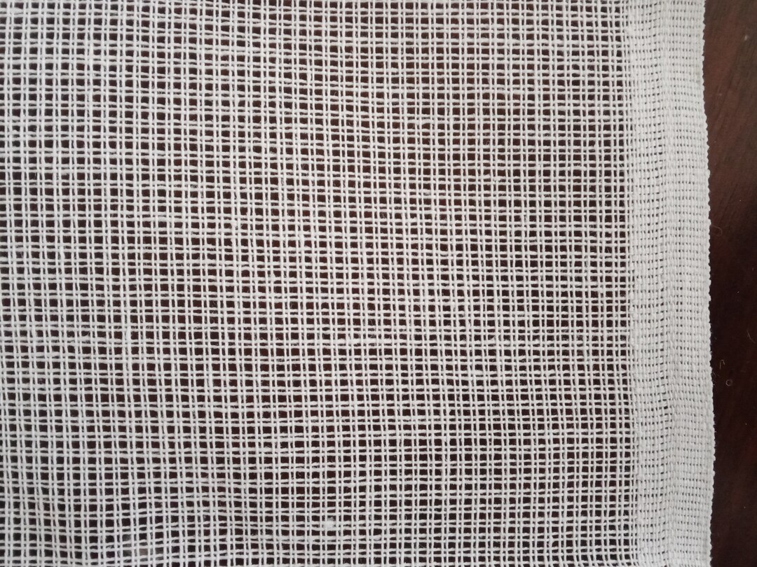 Penelope Blank White Cotton Needlepoint Canvas 36 X 24 Etsy