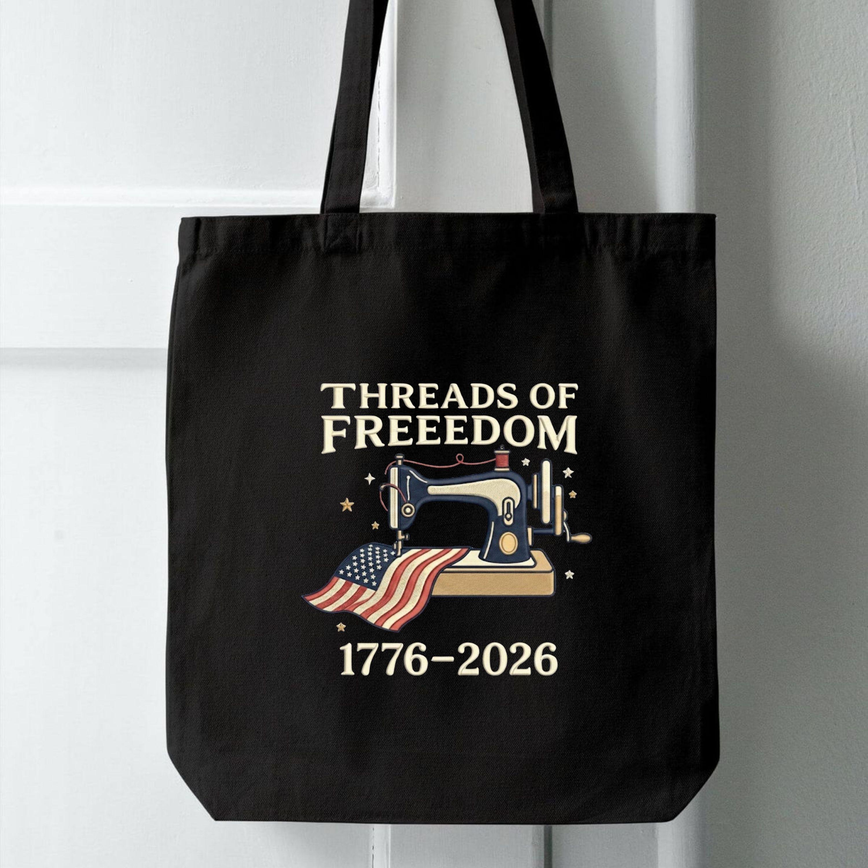 Threads of Freedom Embroidery File: USA 250th Anniversary American Flag ...