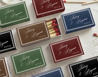 Custom Wedding Matchboxes Favors The Perfect Match for Guests Elegant Lace Bridal Shower Decor Reception Matchbook