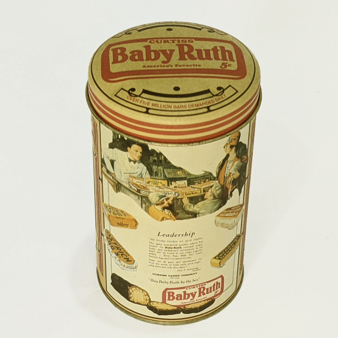 Tin Curtiss® Candy Baby Ruth® Collectible Vintage Canister Metal ...