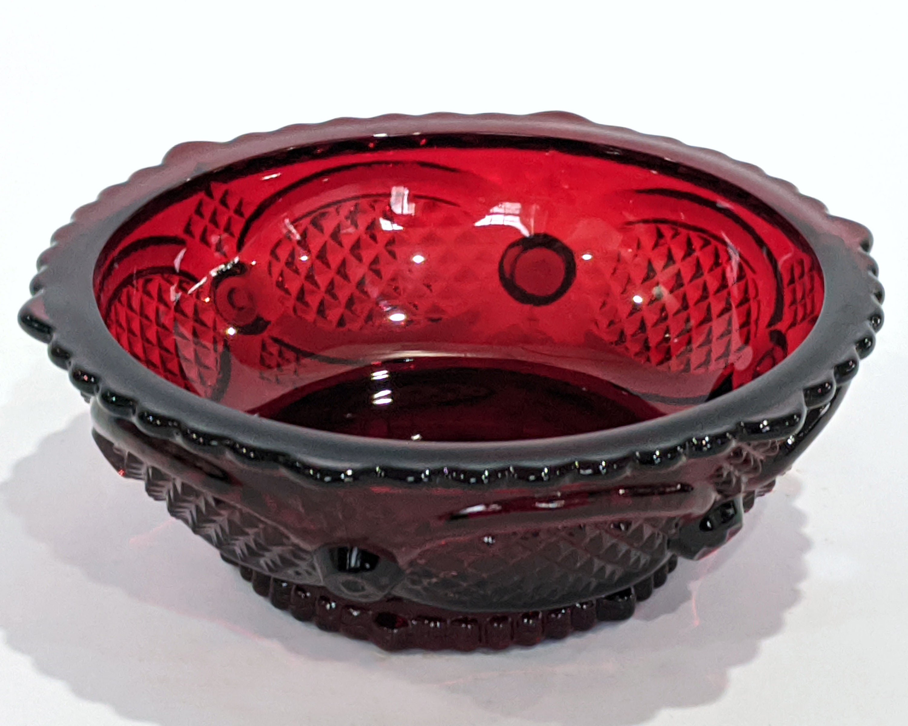AVON© Bowls 1876 Cape Cod Fruit Dessert Ruby Red 4 Oz Glass Bowl - Etsy