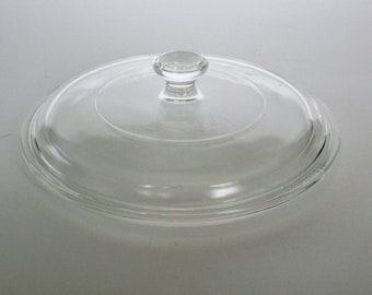 CorningWare P-83-C Lid Round Glass Lid Small Knob CorningWare Small Skillet Glass Lid