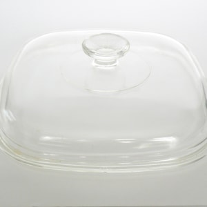 CorningWare: A-12-C Replacment–Clear Glass Domed Lid–Large Knob