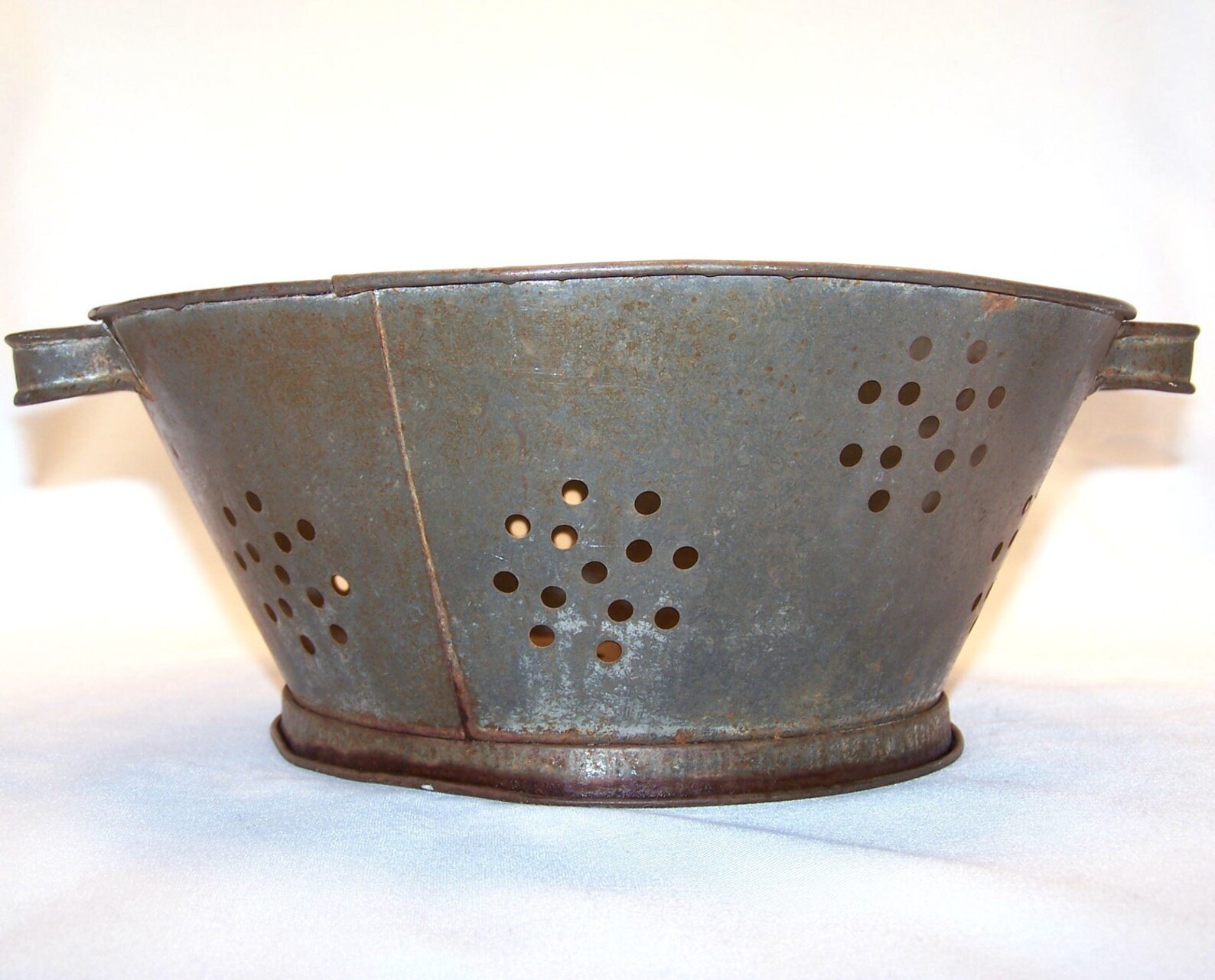 Vintage Metal Colander Strainer Etsy