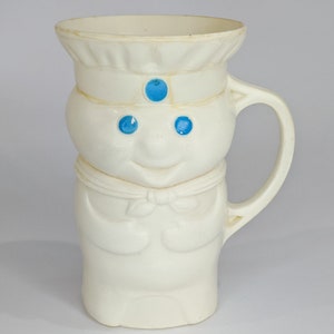 Mug Pillsbury Doughboy Drink Mug ©1979 Vintage Figure Doughboy Collectible 8 Ounce Drink Cup