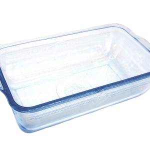 Fire-King &quot;Sapphire Blue&quot; Loaf Pan Glassware Ovenware Bakeware  &quot;Philbe&quot; Blue Fire King Glass Dish Bake Pan Loaf Bread Pan