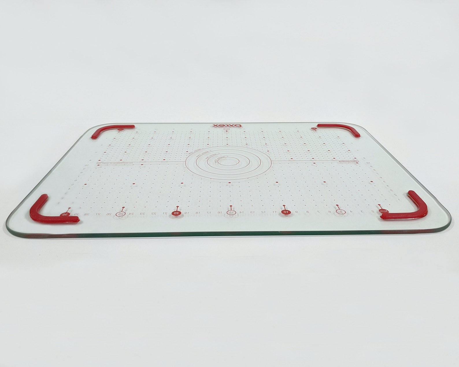 PYREX® Glass Cutting Board Clear Glass Red Mark Measurements Etsy