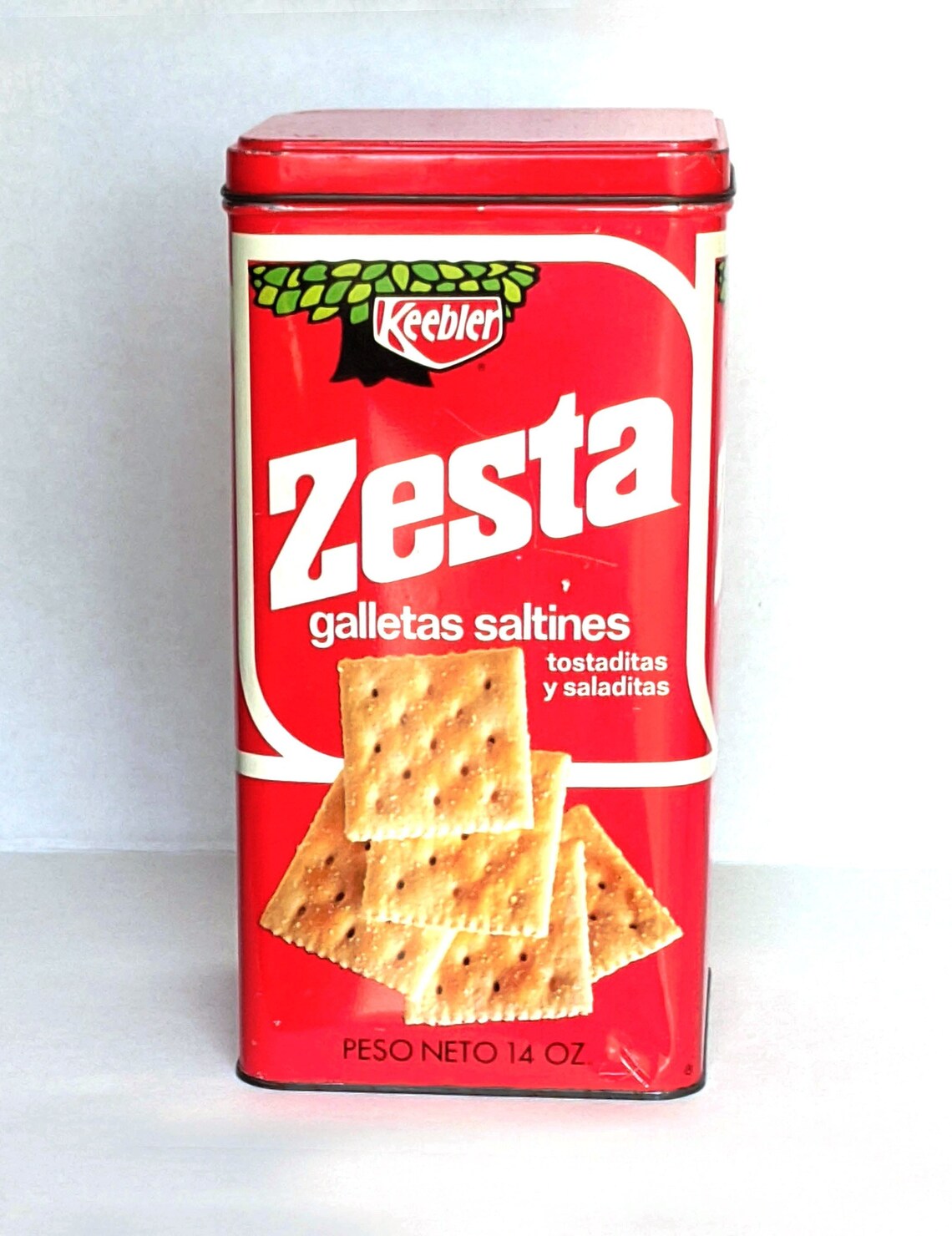 Tin Keebler® Zesta Saltines Crackers ©1971 Vintage Metal Etsy