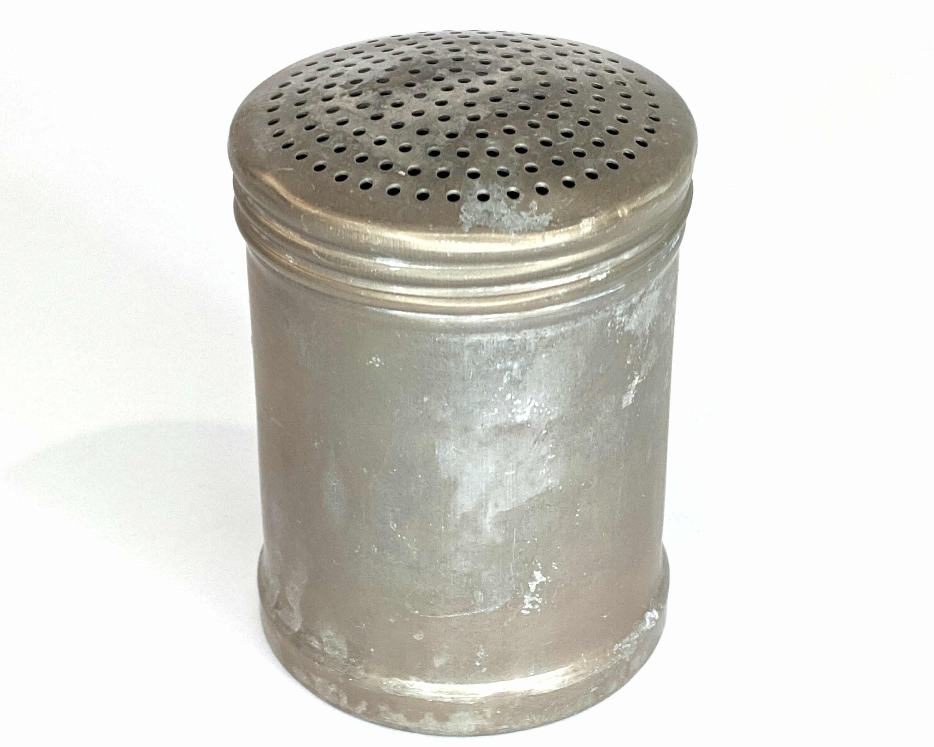Vintage aluminum handled powdered sugar shaker - household items