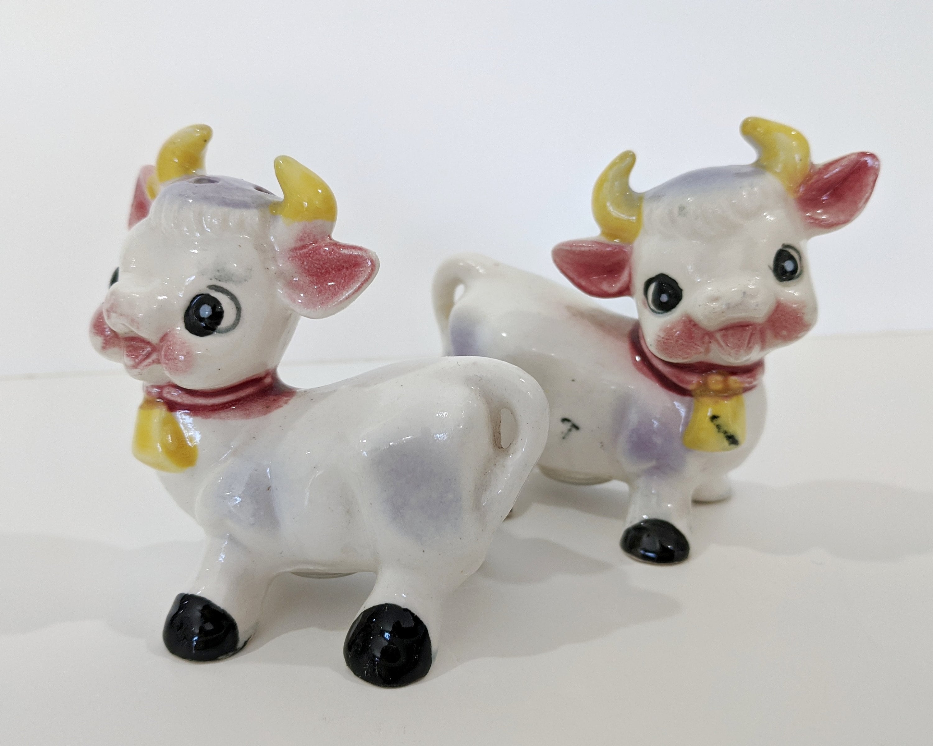 Cow salt and pepper shakers sale