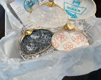 Handmade Clam Shell Trinket Dishes, Roller Rabbit, Jellycat, LoveShackFancy Inspired, Ring & Jewelry Holders, Custom Gifts
