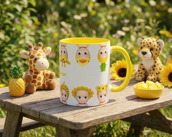 Sonny Angel Yellow Accent Coffee Mug – Collectible 11oz Mug
