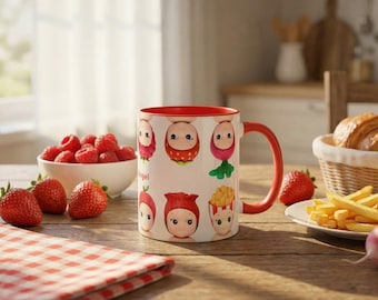 Red Sonny Angel Mug, Collectible Ceramic Cup