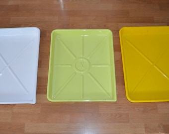 Lot of Three (3) Darkroom Developing Processing Trays for 16x20 Printing Paper, Excellent Condition, BW Printing Paper, Ilford, Kodak
