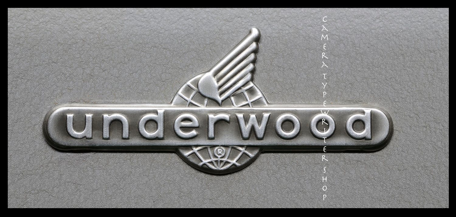 Underwood Typewriter Wing Vintage Logo Photograph Poster, 1950's, Mid