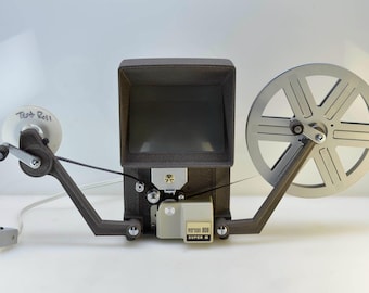 Vernon 808 Super8 Movie Film Editor/Viewer w pudełku, wszystkie funkcje zweryfikowane, duży ekran, transfery DVD, wyprodukowano w Japonii