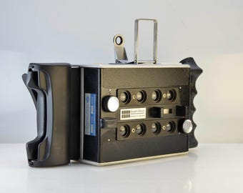 Vintage 1970's Graph Check Sequence Camera Complete Outfit for use with Polaroid 545 Back and 4x5 Sheet Film Holder