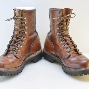 Vintage 1960s Red Wing Irish Setter High Top Leather Boots Men Size 7 SUPERB Condition & Craftsmanship, Vibram Soles, New IronLace Shoelaces