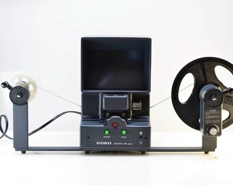 GOKO GM-5005 NF Motorized Super8 Film Viewer/Editor with Variable Speed Control 4-40fps ans Flicker-Free Viewing, Fully Verified, in Box