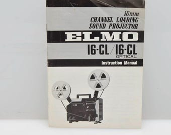 ELMO 16-CL Channel Loading 16mm Projector Manual - PDF Download - Etsy