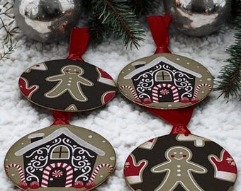 Decorative Christmas Paper Clips: Gingerbread