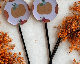 Fall Hair Pins: Pumpkins