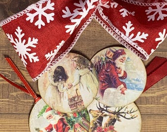 Decorative Christmas Paper Clips: Old-Fashioned Santa