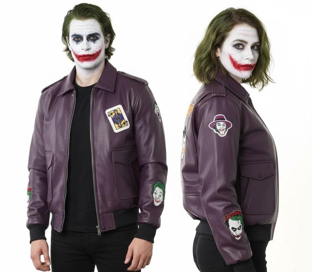 Purple Faux Leather Jacket