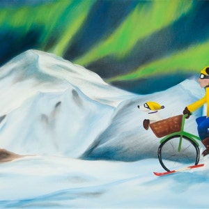 Print: &quot;Daydreams -- Alaska&quot; by Gina Edwards (9.5x19.25)