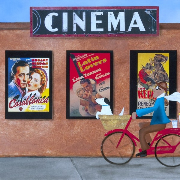 Impression : « Cinema » par Gina Edwards (9,5 x 19,25 po.)