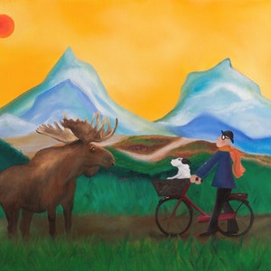 Print: &quot;Alaska Wildlife&quot; by Gina Edwards (8.5x11&quot;)