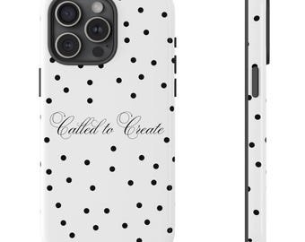 Funda de teléfono cristiana de lunares: Llamado a crear