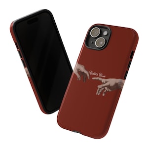 Capa para celular "Burgundy Called to Create (Creation of Adam)"