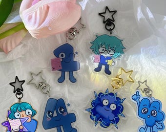 One TPOT-BFDI Keychain, Object Show TPOT 19, Gift For Her