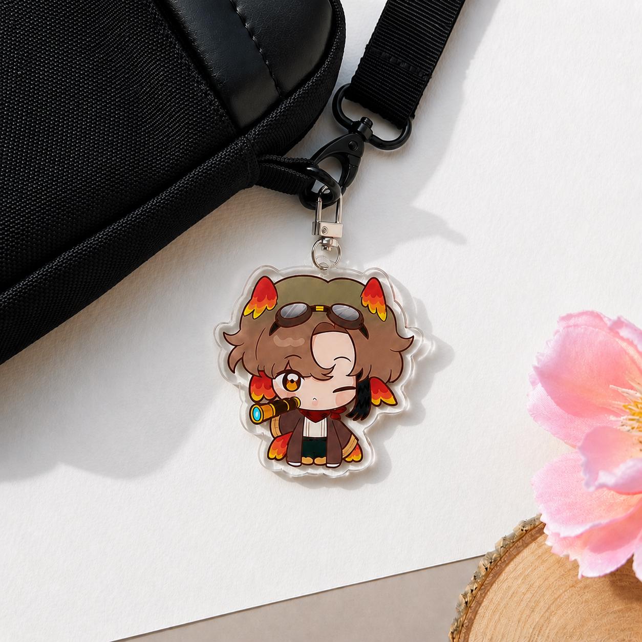 Unstable Universe Chibi Acrylic Keychain, MCYT Fan Gift, Bag Charm