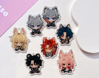 Honkai Star Rail Acrylic Keychain, Aglaea, Anaxa, Castorice...