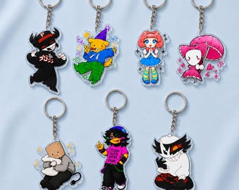 Regretevator Keychain, Pest Poob STAT Mozelle Lampert Infected Folly, Game Fan Gift, Backpack Accessory