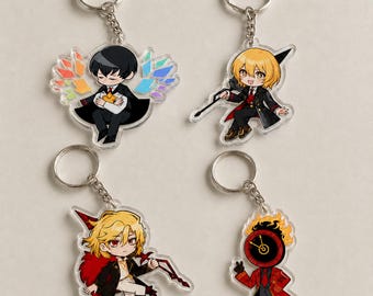 Limbus Company Acrylic Keychain, Yi Sang, Don Quixote, Sancho, Dante Game Fanart Bag Charm