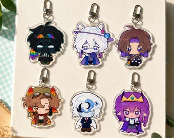 Unstable Universe Chibi Acrylic Keychain, MCYT Fan Gift, Bag Charm