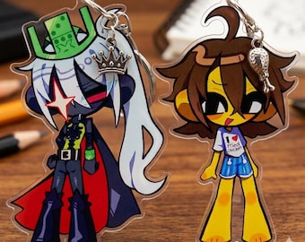 Forsaken Keychains, Roblox, Forsaken Roblox, Mach Keychains, Jeremy Acrylic Keychains.